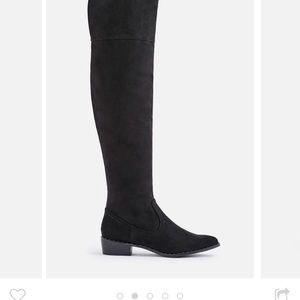 Black over the knees boot